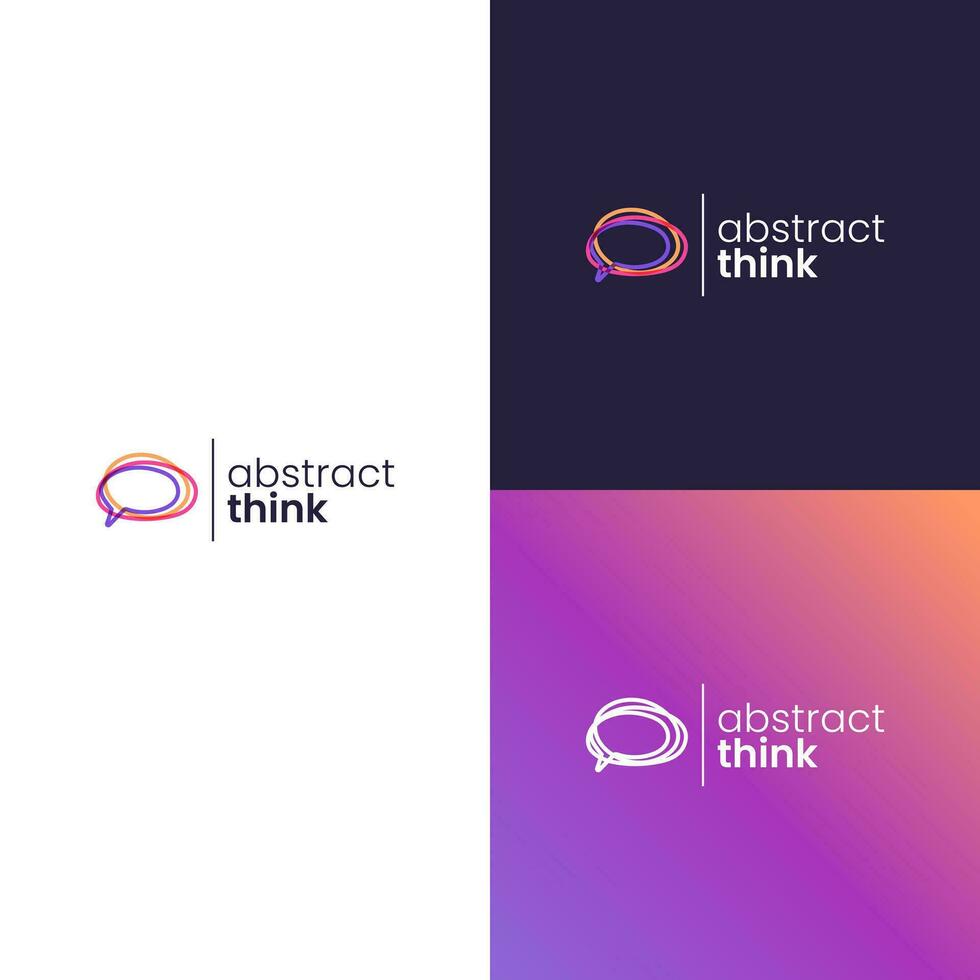 A brain is formed from oval shapes vector