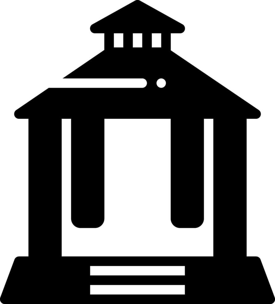 solid icon for pavilion vector