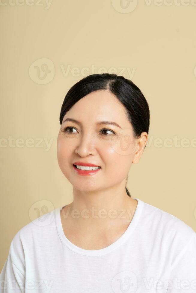 portrait of a middle aged woman photo