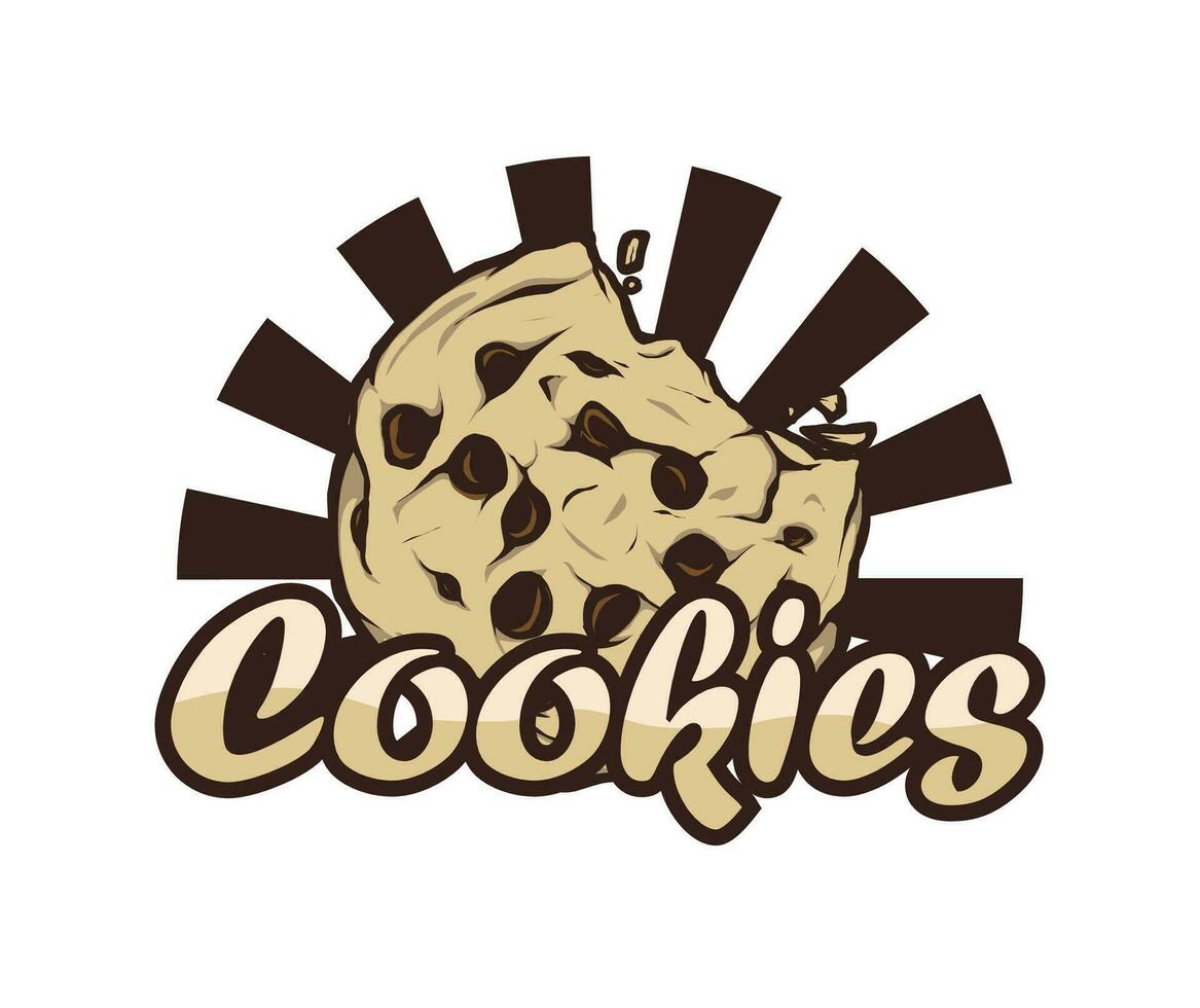 cookies logo design template vector