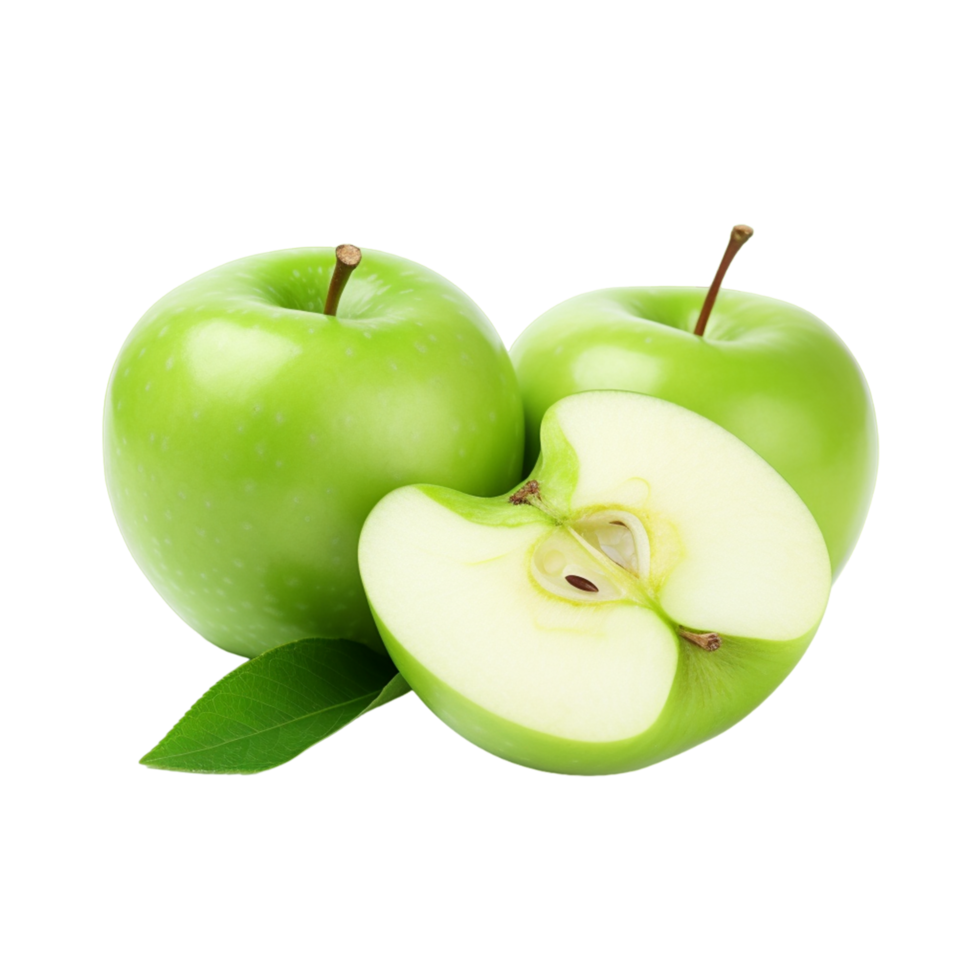 Fresco verde naturaleza manzana Fruta ai generativo png