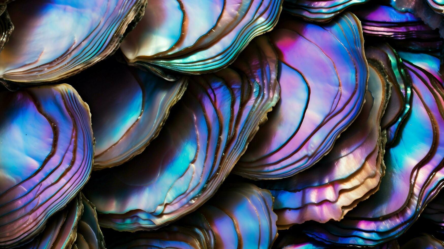 Paua shell background AI Generated photo