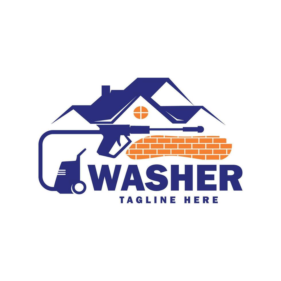 Premium Washer logo design template vector