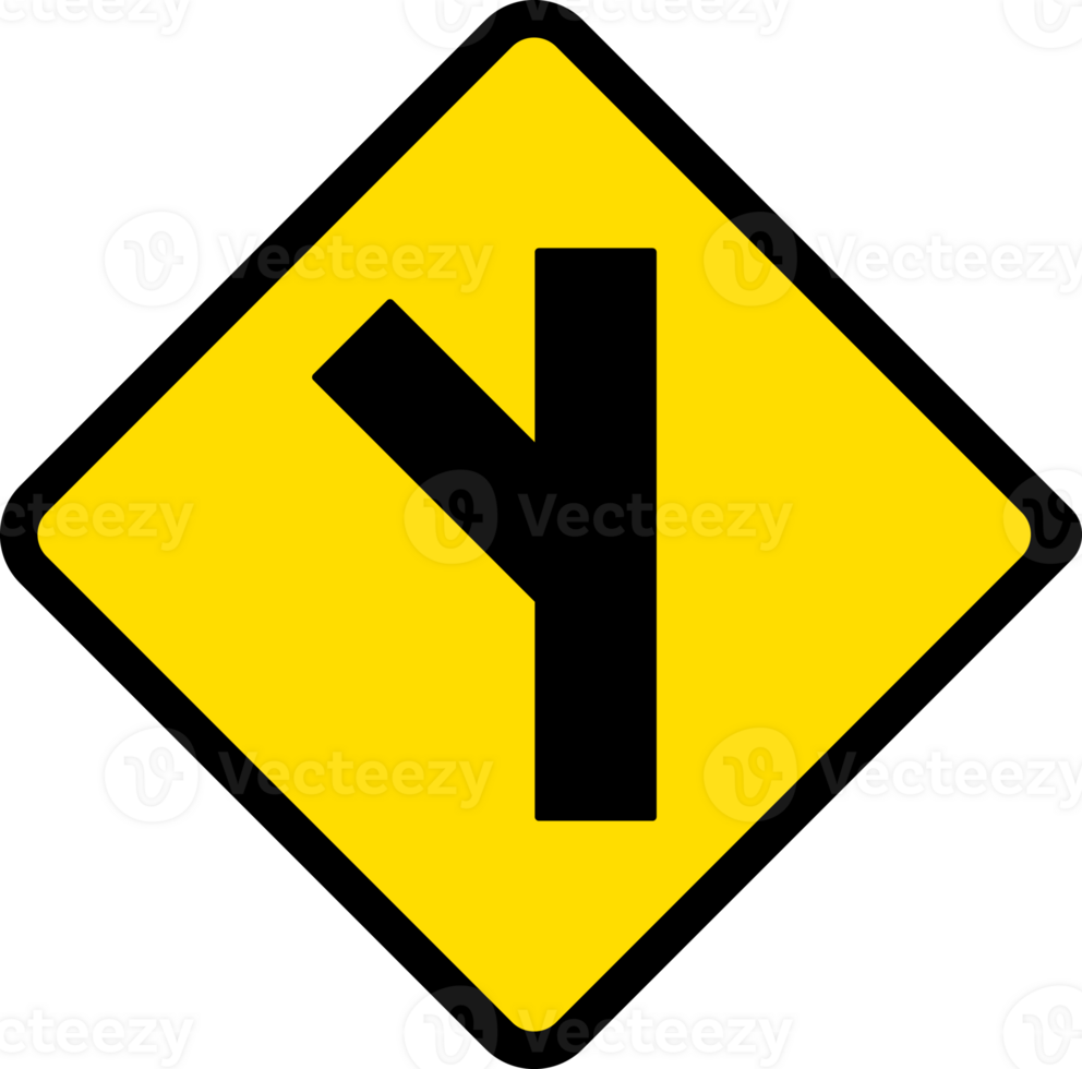Skewed side road junction on left, Road signs, warning signs icons. 29336525 PNG