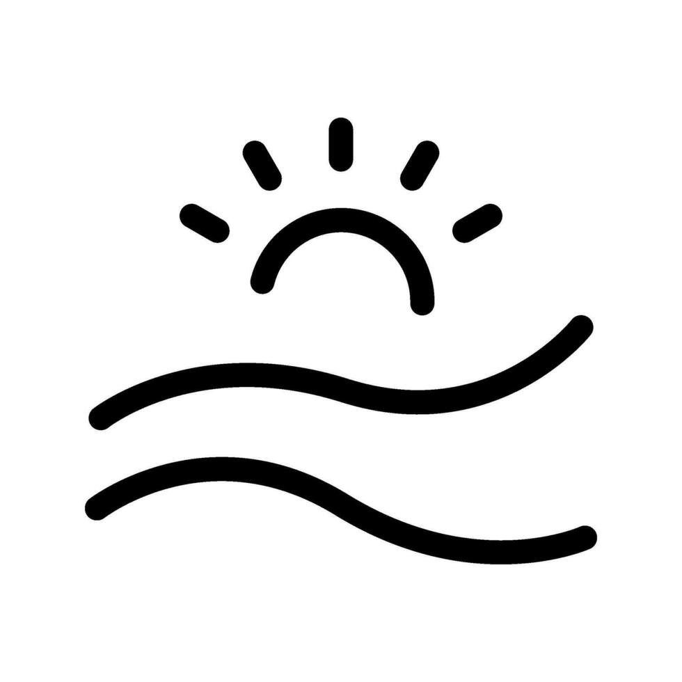Beach Icon Vector Symbol Design Illustration