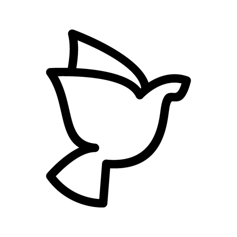 Dove Icon Vector Symbol Design Illustration
