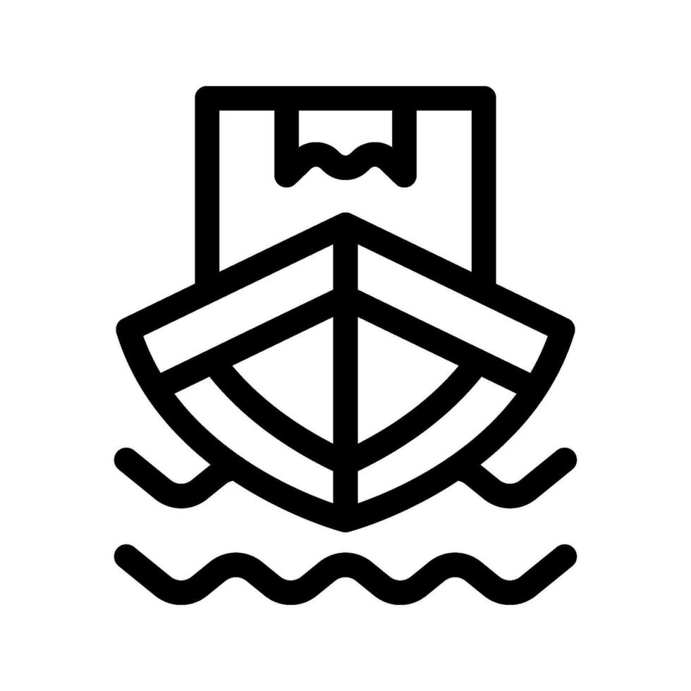 Sea Cargo Icon Vector Symbol Design Illustration