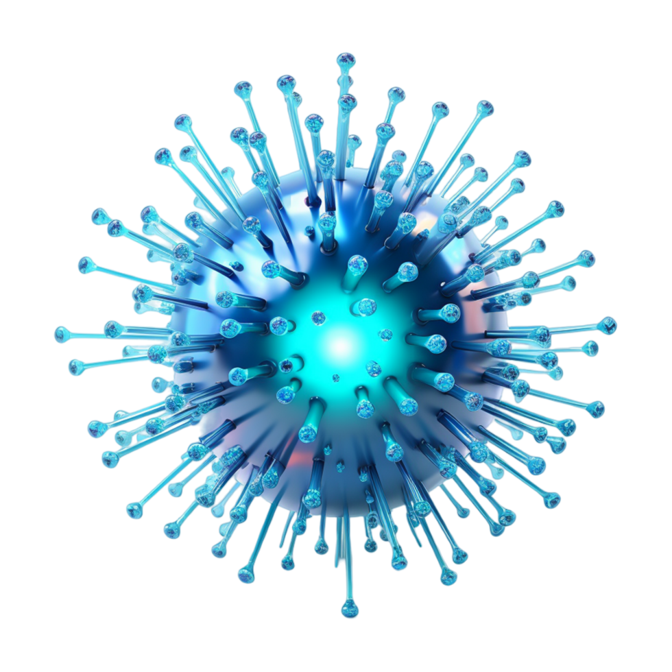 virus ou les bactéries maquette ai génératif png