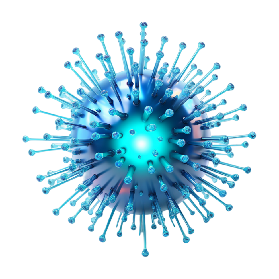 Virus or bacteria mockup Ai Generative png