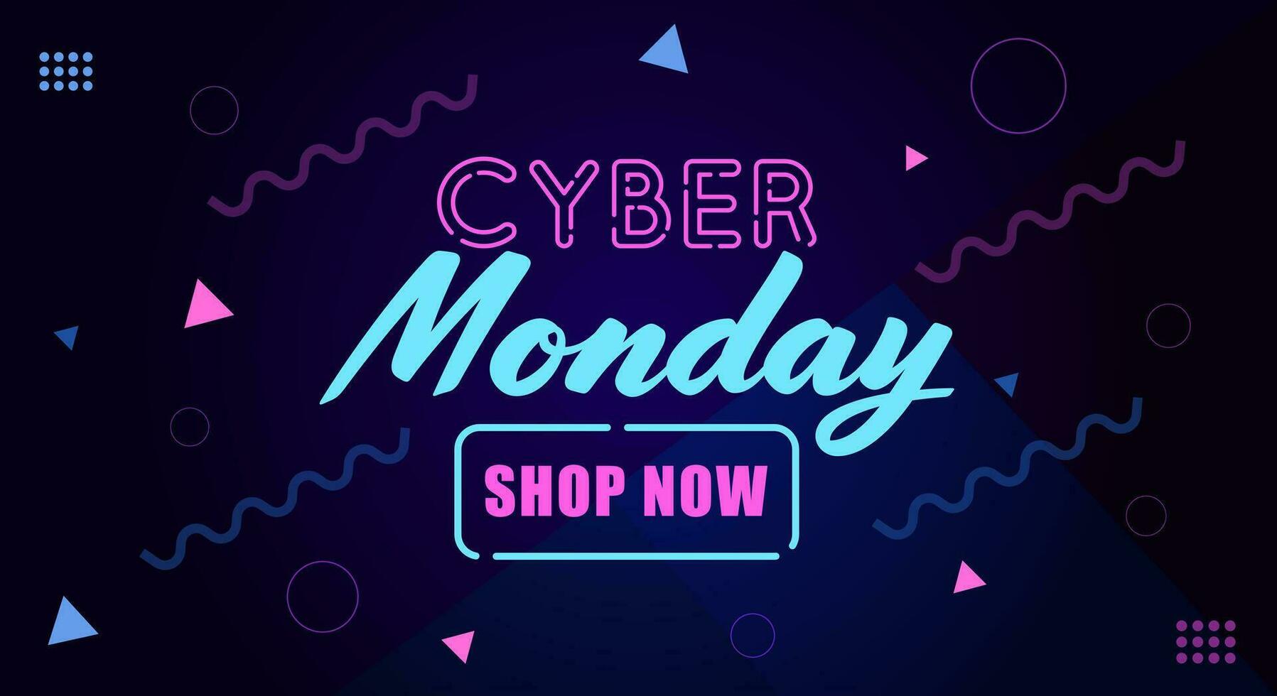 Cyber Monday Sale. Special offer vector design for promotion, poster, background, banner