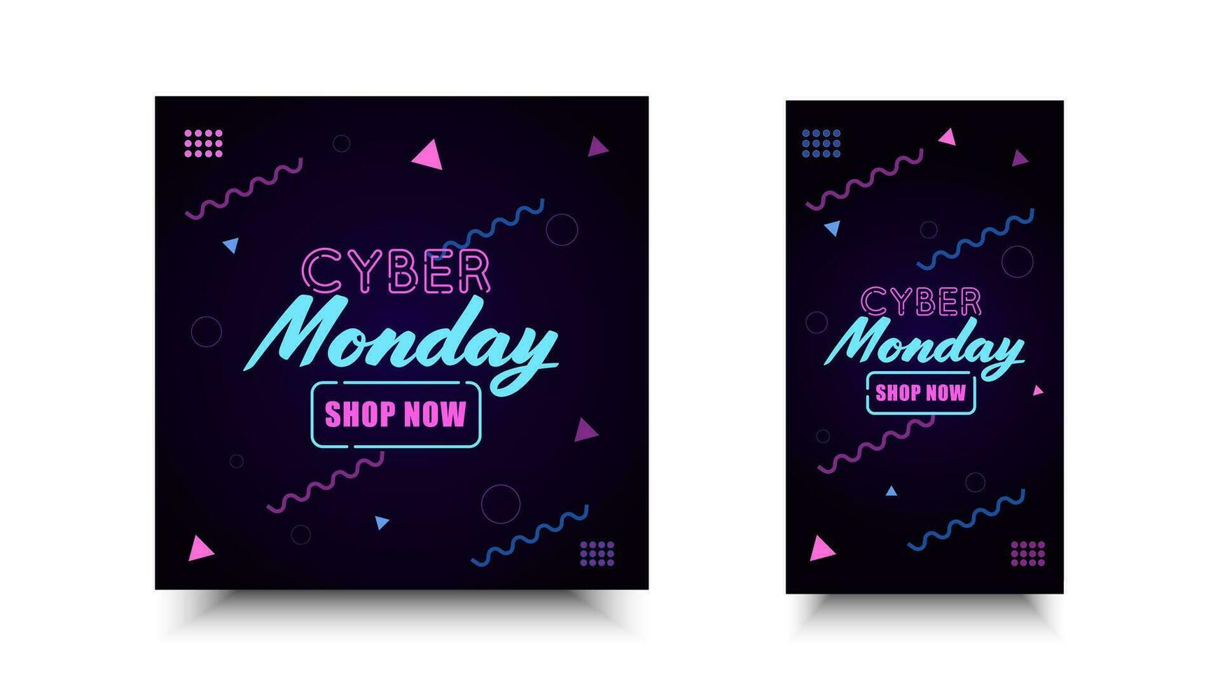 Cyber Monday Sale. Special offer vector design for promotion, poster, background, banner