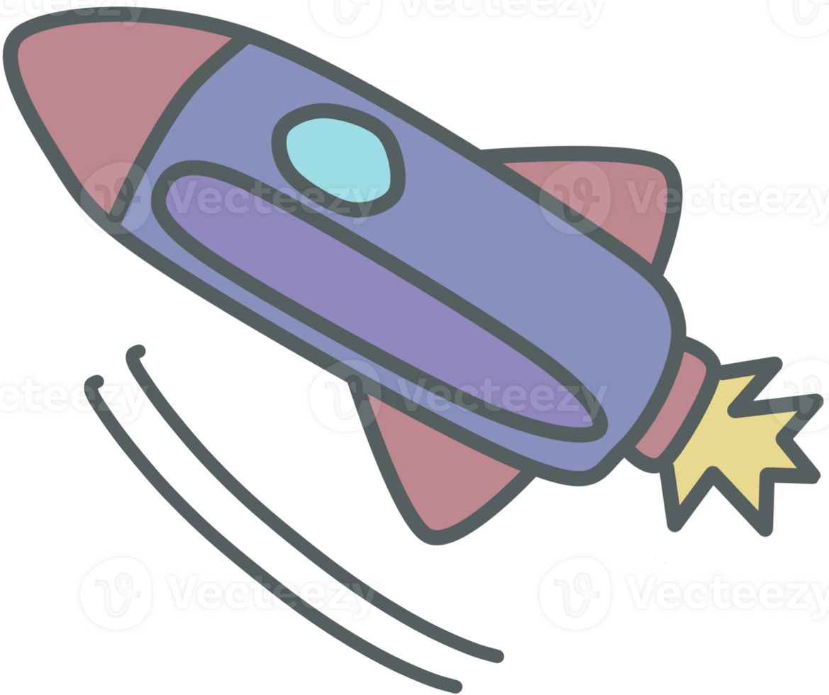 illustration of rocket png