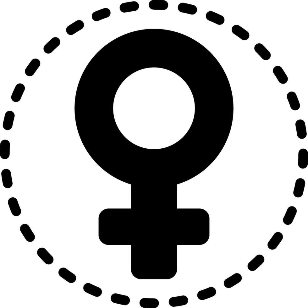 solid icon for women vector