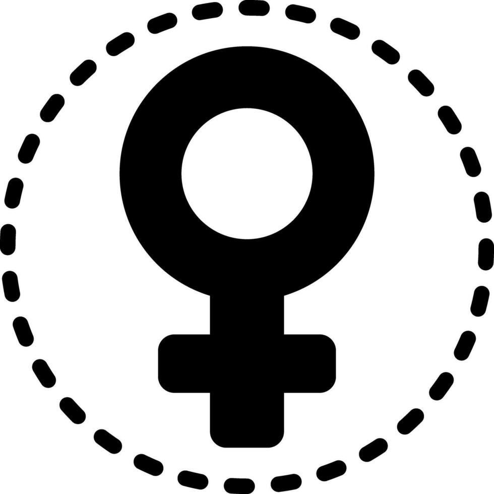 solid icon for women vector