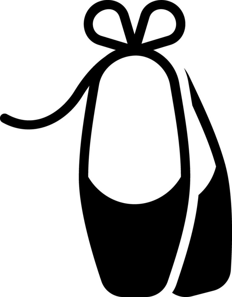 solid icon for ballet vector