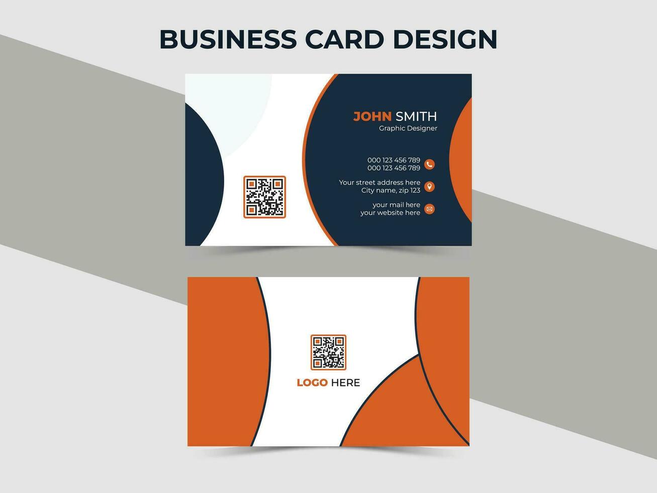 Vector creative business card design. Premium business card design, modern business card design.