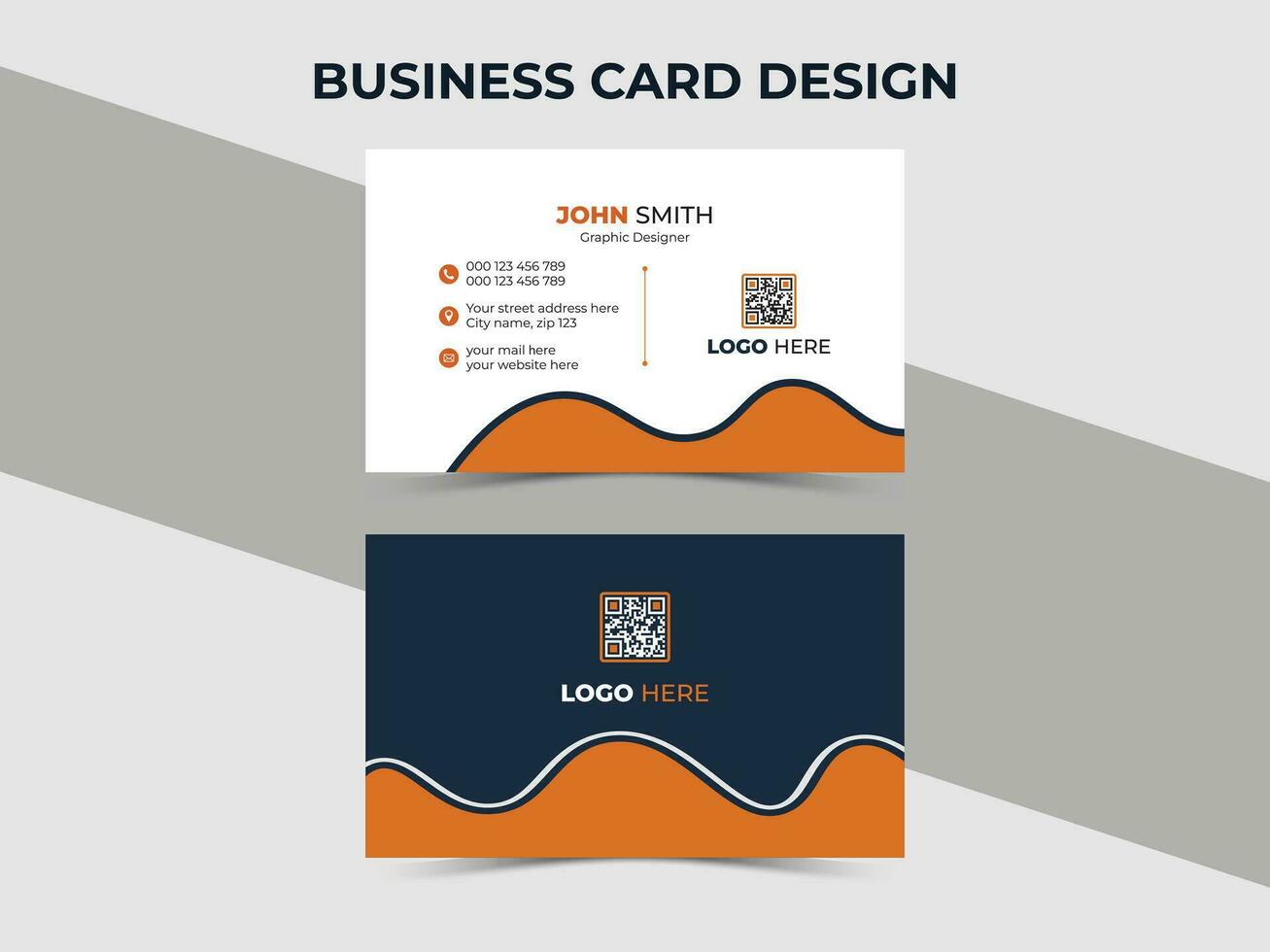 Vector creative business card design. Premium business card design, modern business card design.