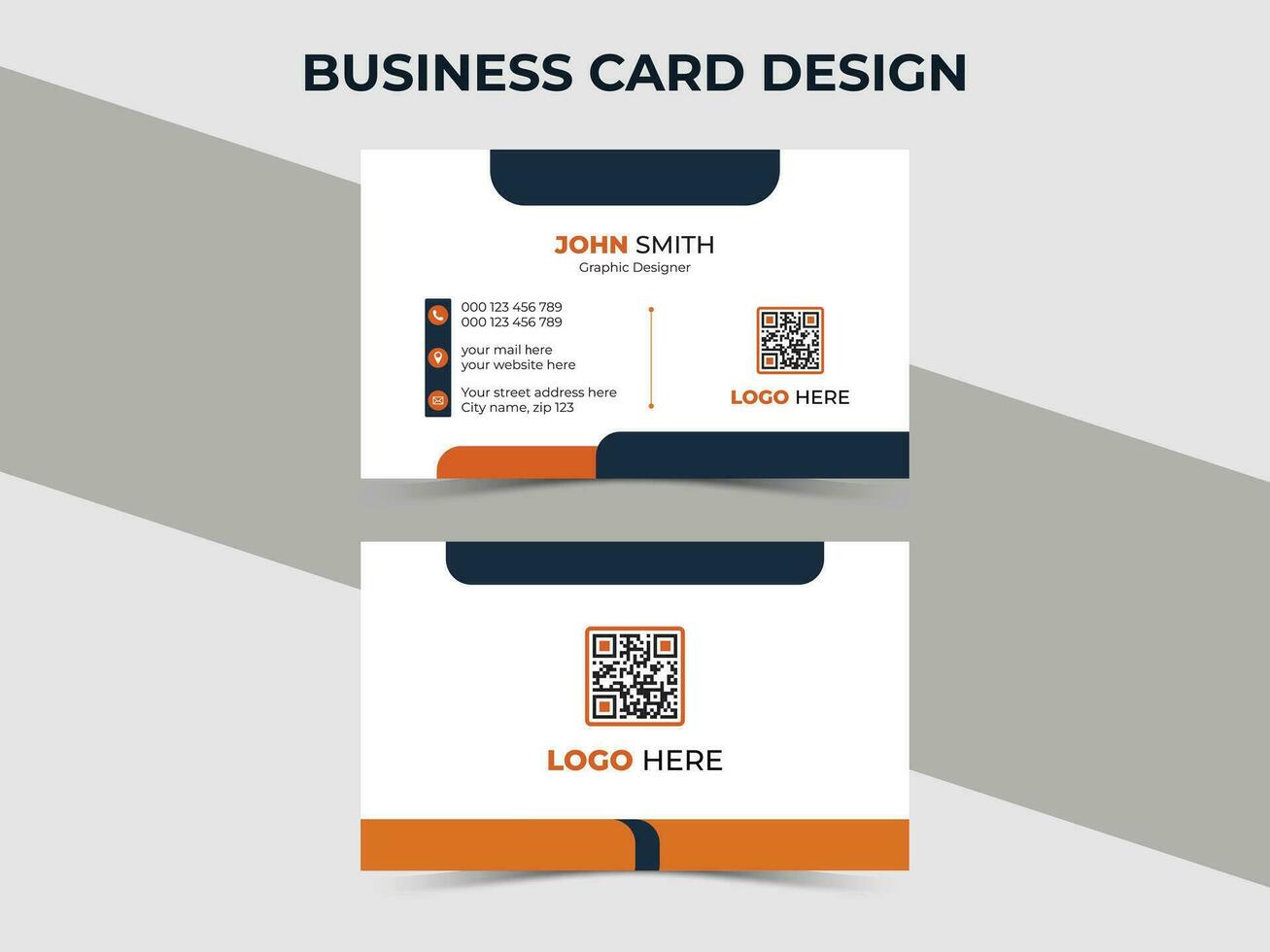 Vector creative business card design. Premium business card design, modern business card design.