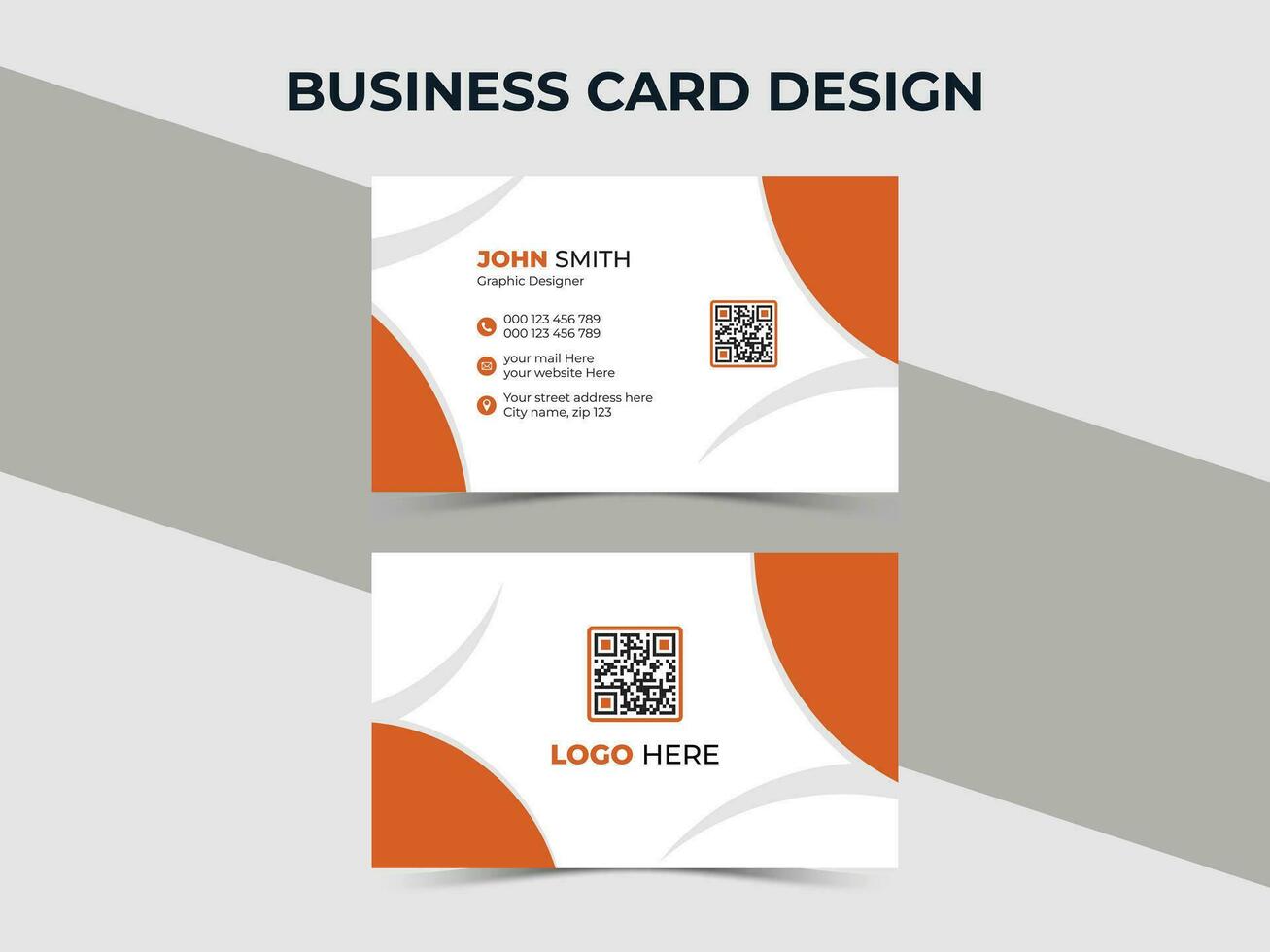 Vector creative business card design. Premium business card design, modern business card design.