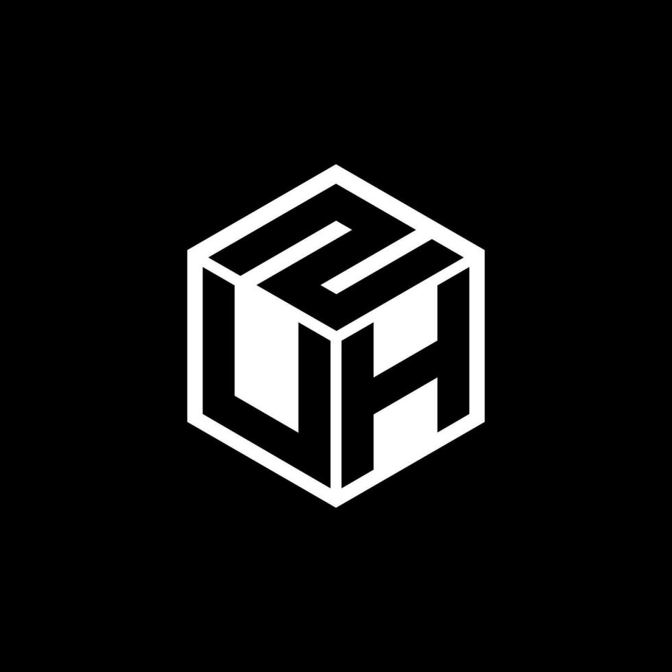 uhz letra logo diseño, inspiración para un único identidad. moderno elegancia y creativo diseño. filigrana tu éxito con el sorprendentes esta logo. vector