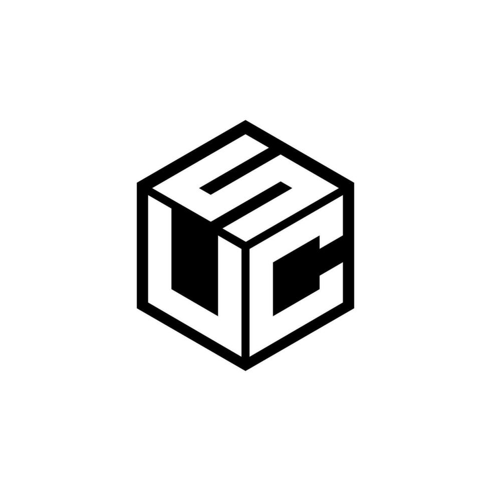 UCS Letter Logo Design, Inspiration for a Unique Identity. Modern Elegance and Creative Design. Watermark Your Success with the Striking this Logo. vector