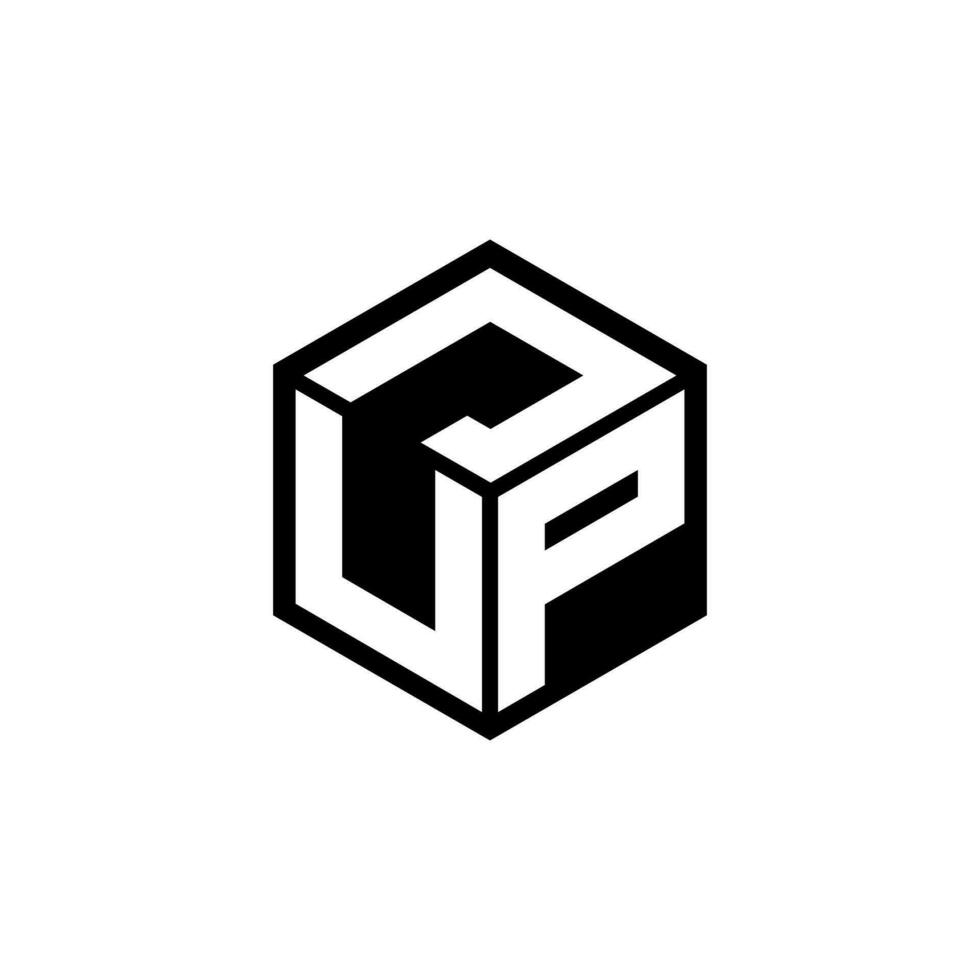UPJ Letter Logo Design, Inspiration for a Unique Identity. Modern Elegance and Creative Design. Watermark Your Success with the Striking this Logo. vector