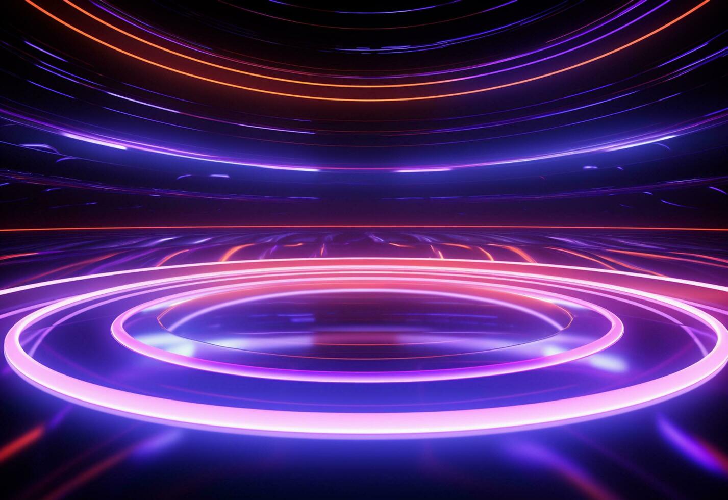 Ai Generative Neon illuminated futuristic backdrop realistic image, ultra hd, high design very detailed photo
