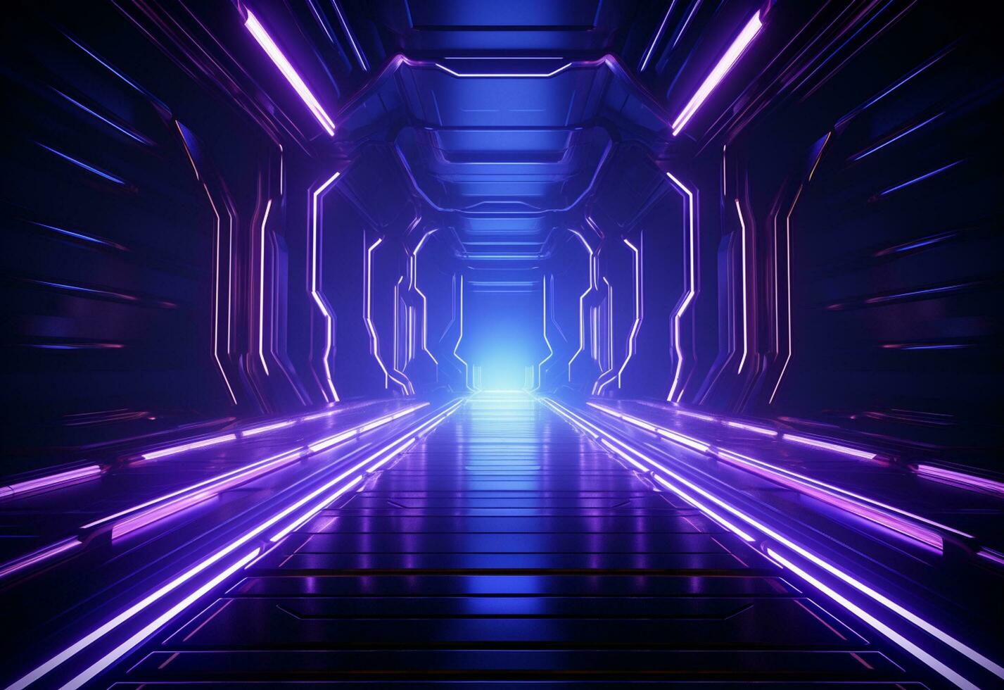 Ai Generative Neon illuminated futuristic backdrop realistic image, ultra hd, high design very detailed photo