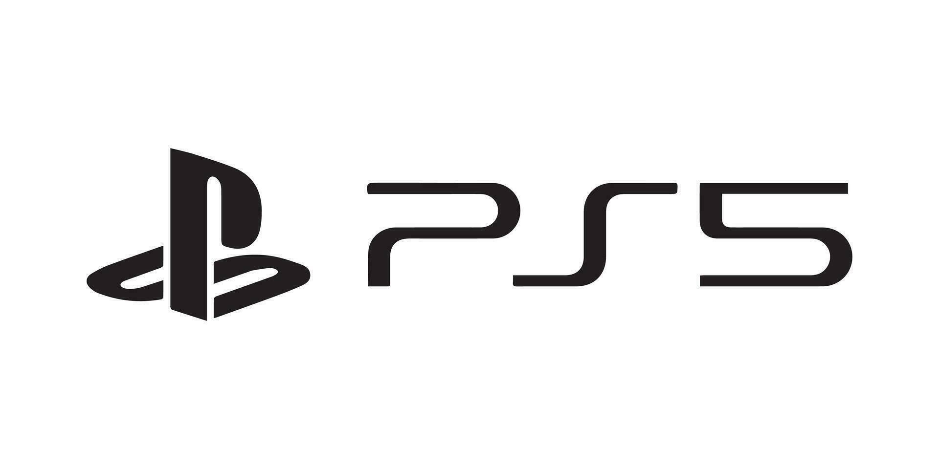 ps5 consola logo vector