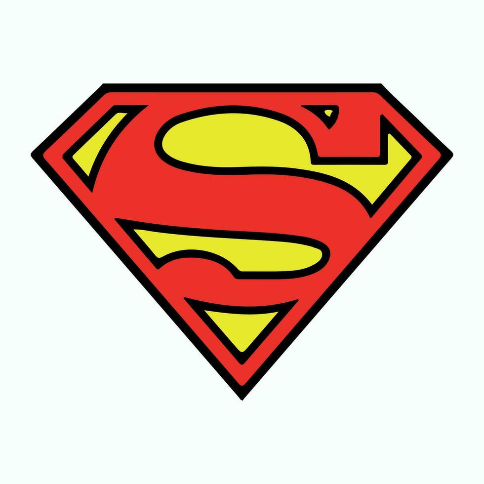 Superman logo, Clark Kent vector