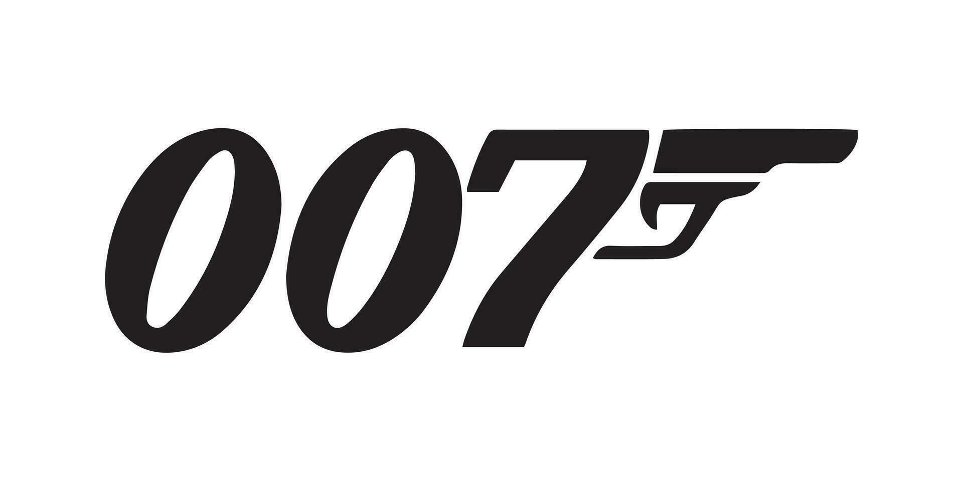 James Bond Logo, 007 vector