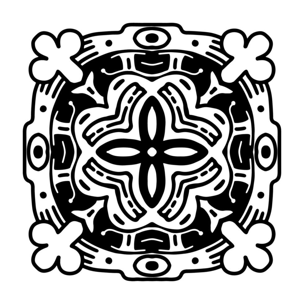 Decoratif Pattern, antique cheramic motif vector