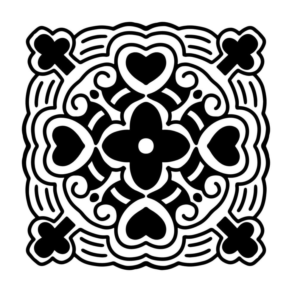 Decoratif Pattern, antique cheramic motif vector