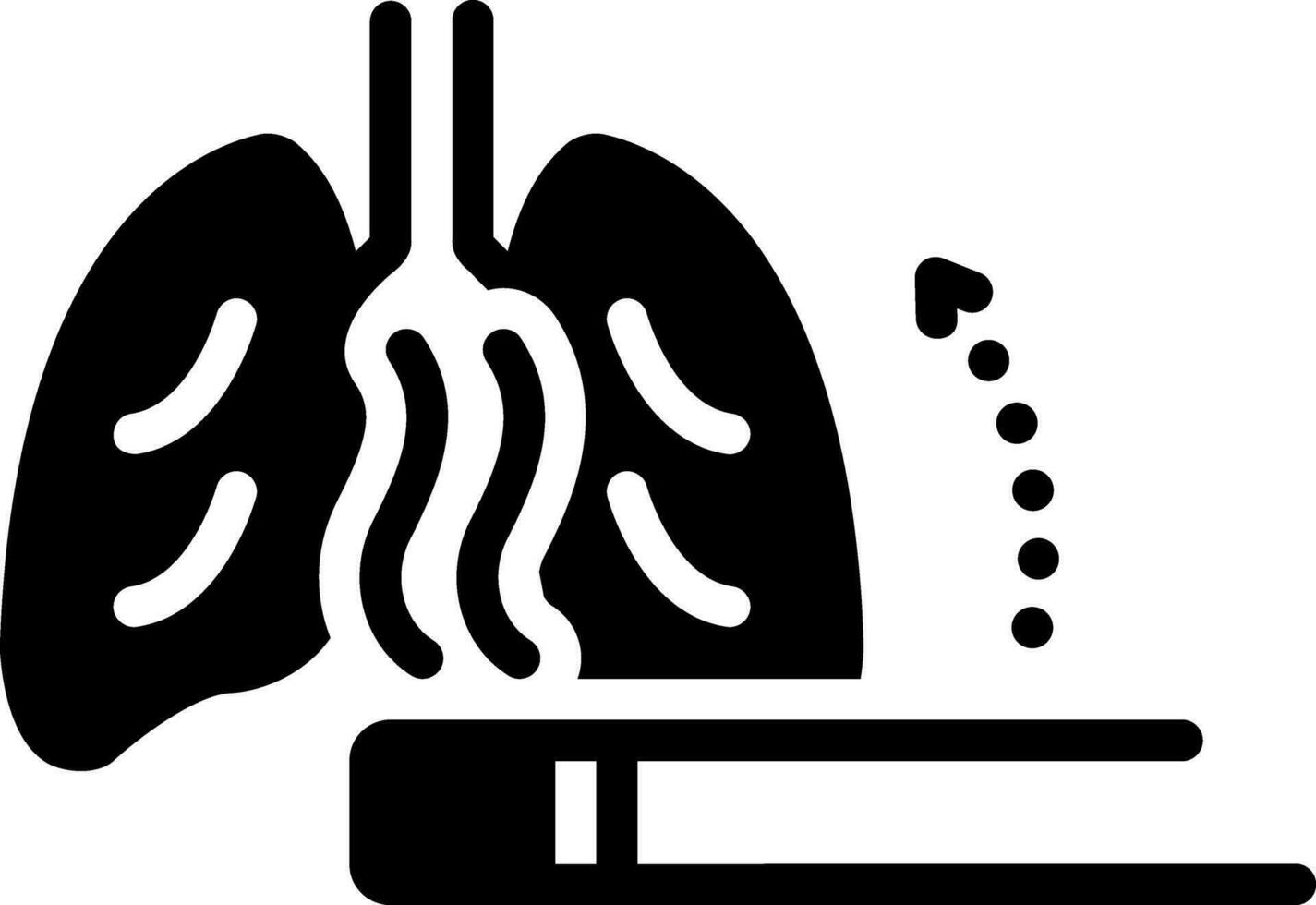 sólido icono para perjudicial vector