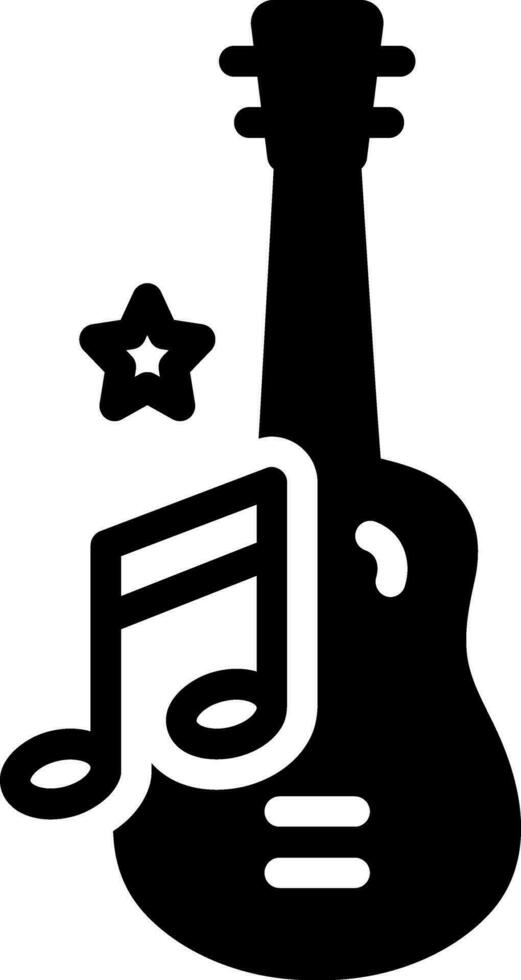 solid icon for songs vector