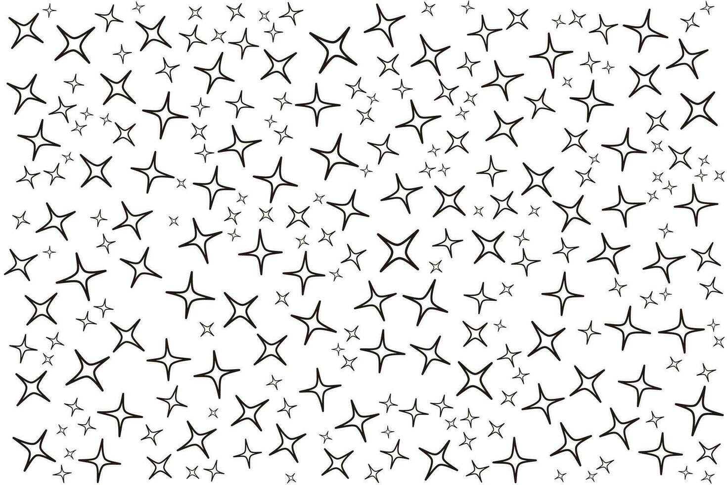 a black and white pattern with stars vector