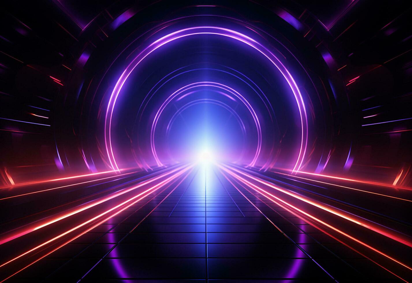 Ai Generative Neon illuminated futuristic backdrop realistic image, ultra hd, high design very detailed photo