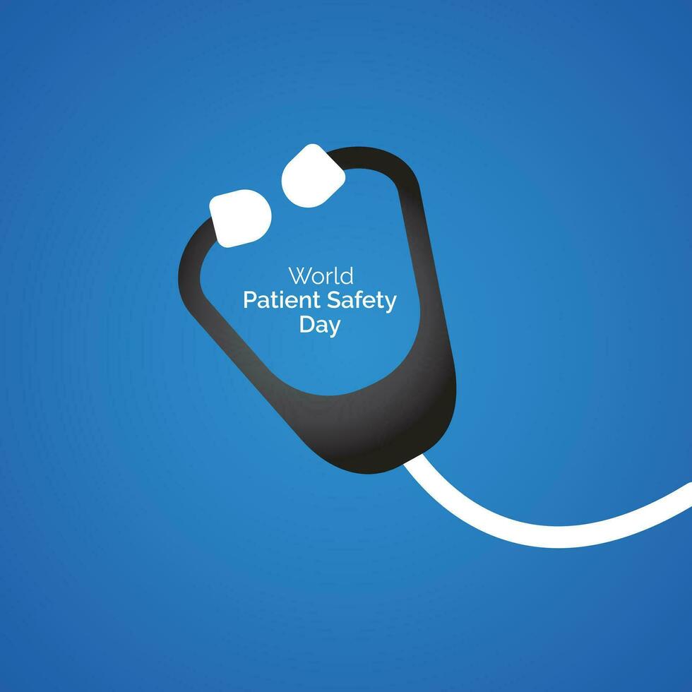 world patient safety day concept vector illustration