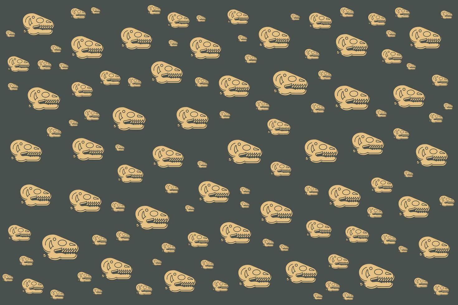 pattern of a dinosaurs skull background vector