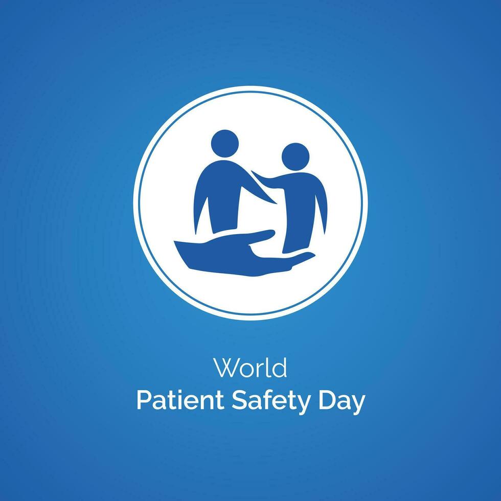world patient safety day concept vector illustration