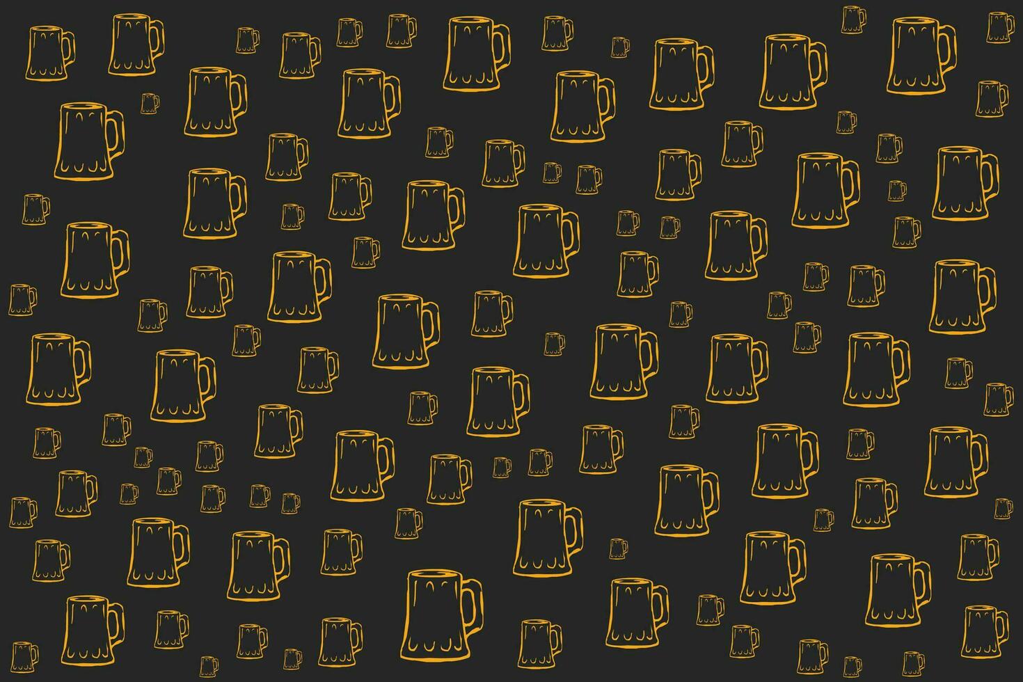 a pattern with drinking glass vector
