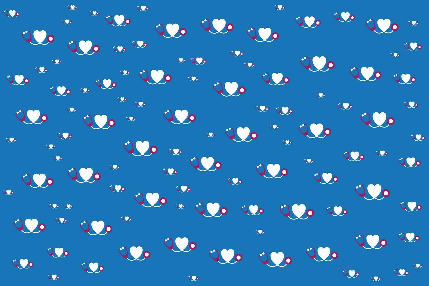 a seamless pattern of stethoscope vector