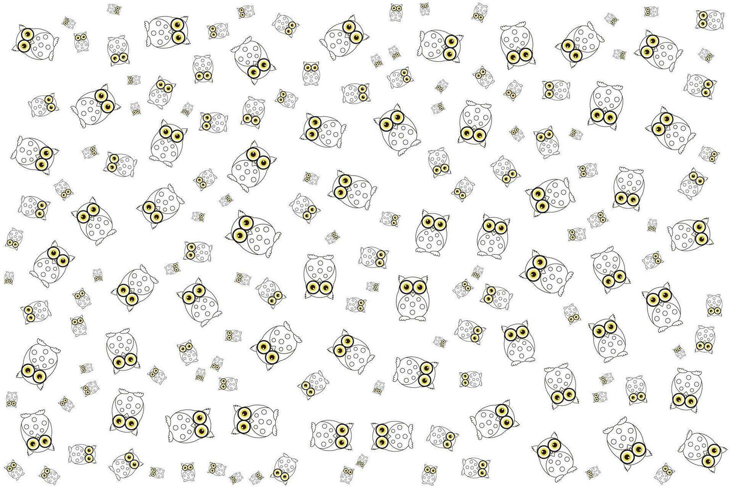 owls pattern design vector