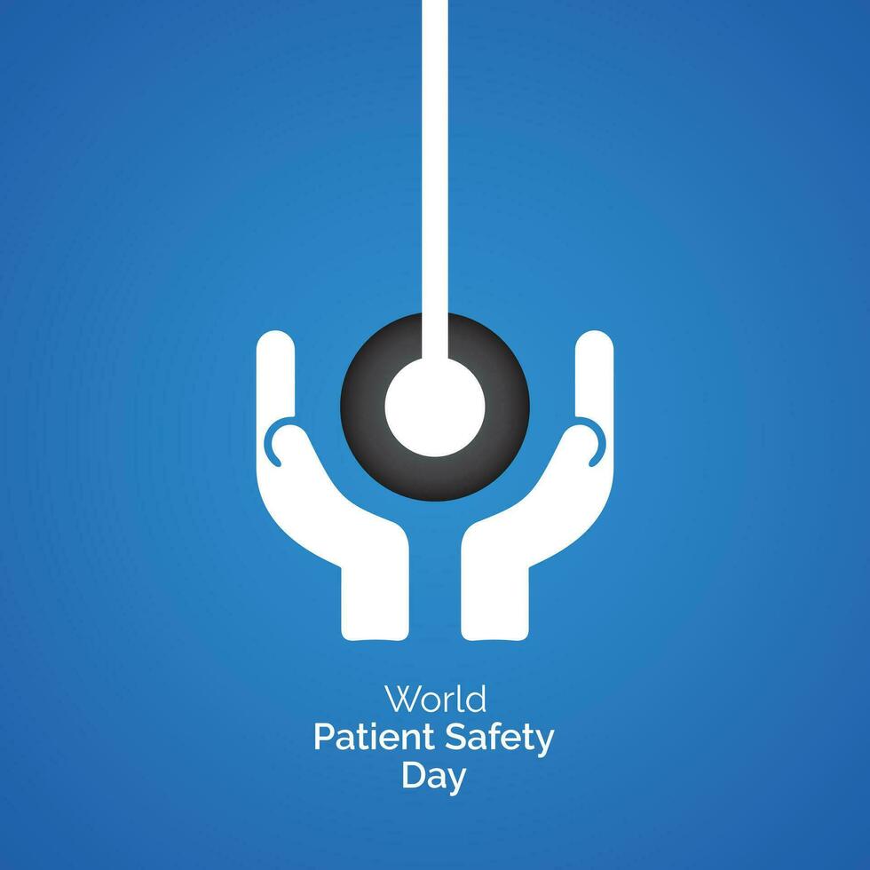 world patient safety day concept vector illustration