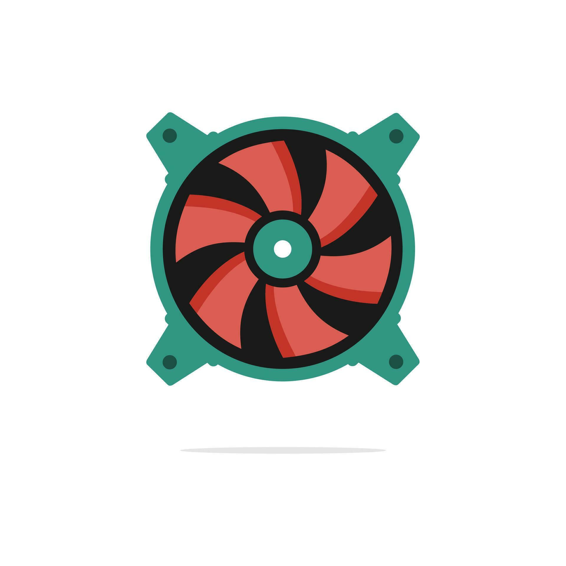 Vector computer fan icon. Creative graphic design logo element