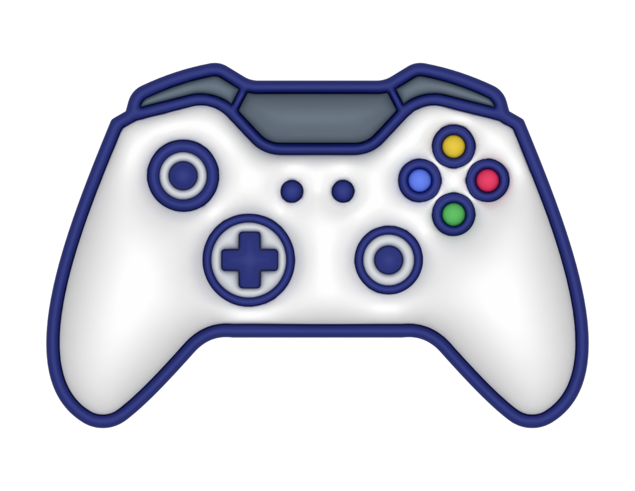 3d manette sur une transparent Contexte png