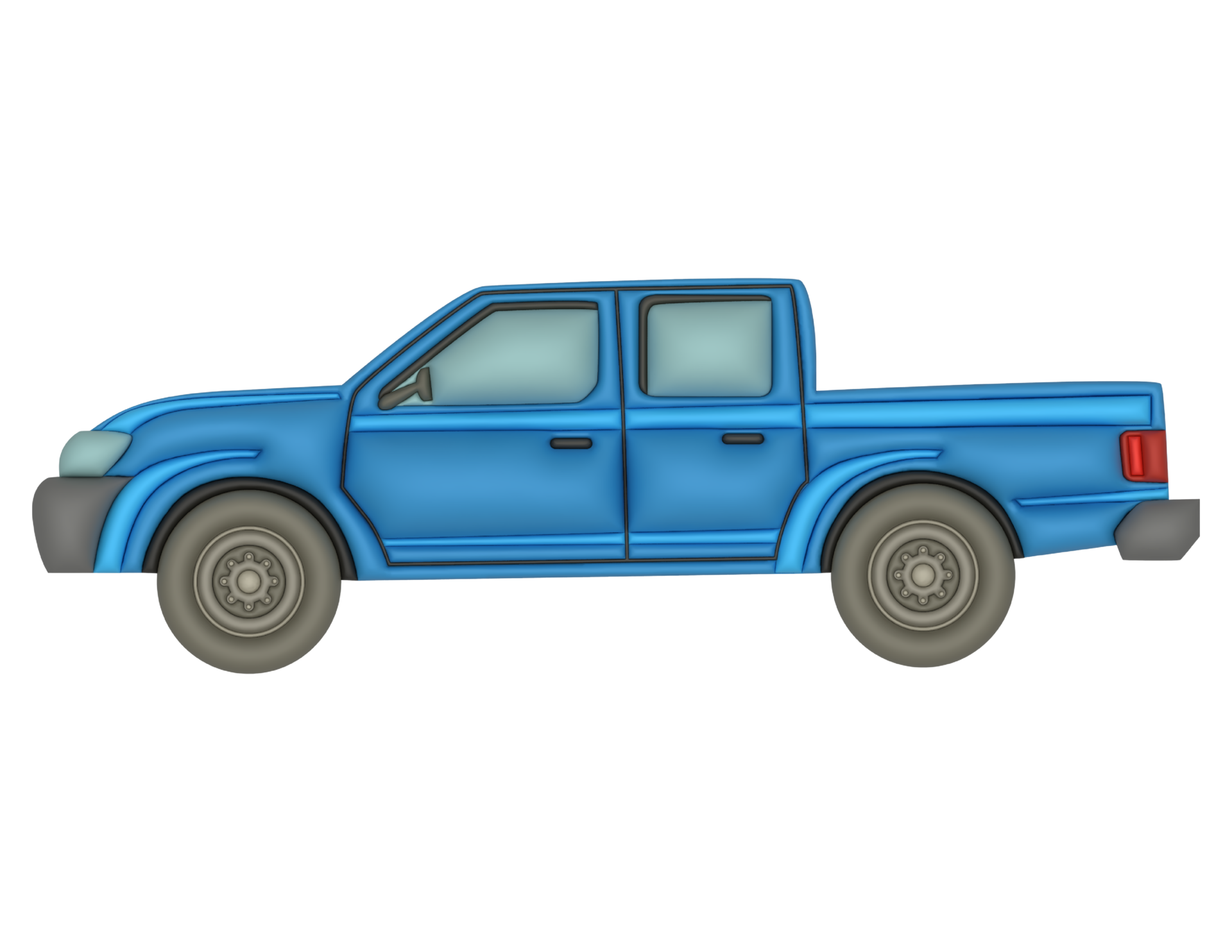 3d Blue Pickup Truck On A Transparent Background 29338066 PNG 3d-blue-pickup-truck-on-a-transparent-background-29338066-png