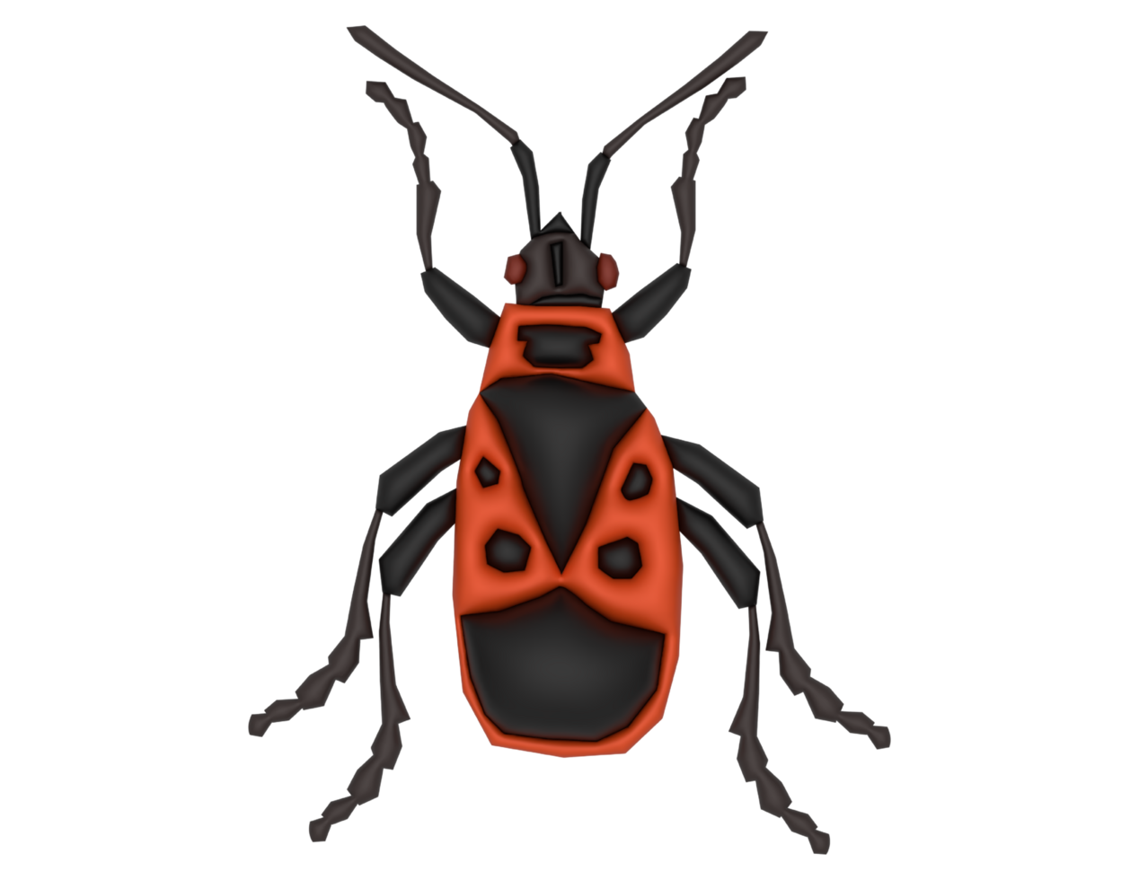 3d Firebug on a transparent background png