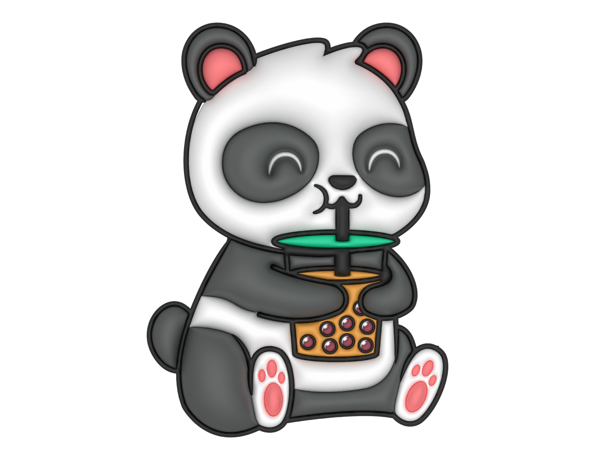 Pandas Dos Desenhos Animados PNG Imagens com fundo transparente