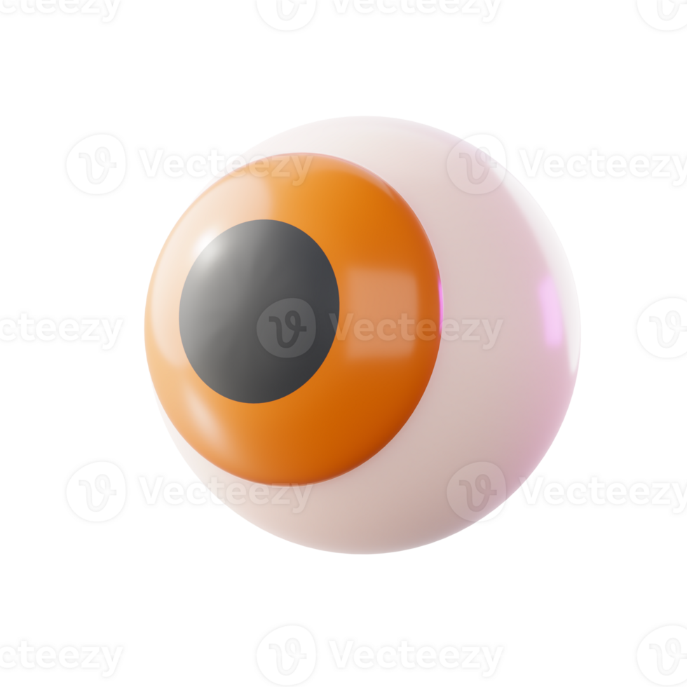 Eyeball icon .Halloween 3D element png